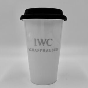 IWC Schaffhausen Porcelain Commuter Cup with Silicone Lid BNIB
